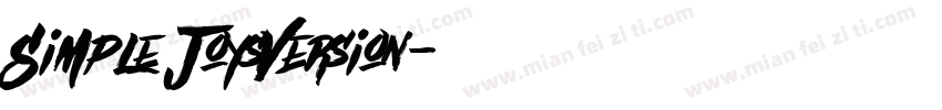 Simple JoysVersion字体转换